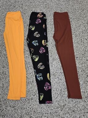 Lularoe Leggings Bundle 3 Pair One Size (OS) NWOT Soft Stretch
